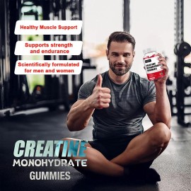 Tecepec Creatine Monohydrate 60 Gummies - Boost Muscle Strength and Endurance