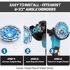 4-1/2 Inch Diamond Concrete Grinding Wheel, Double Row Heavy Duty