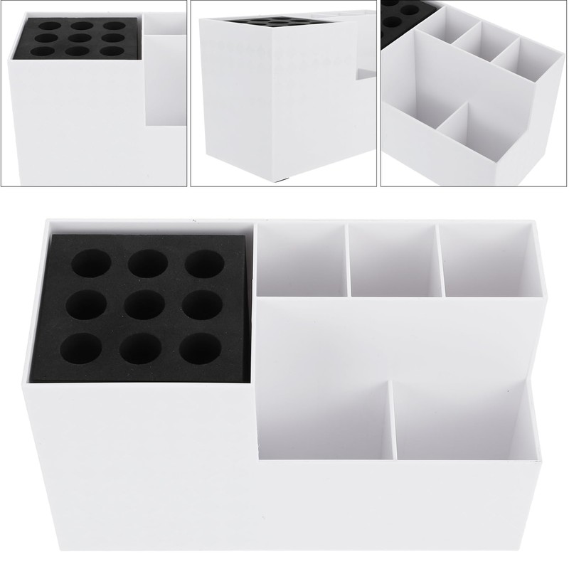 SAFIGLE Hairdressing Tool Storage Organizer Box Removable Compartment 10-Piece Capacity