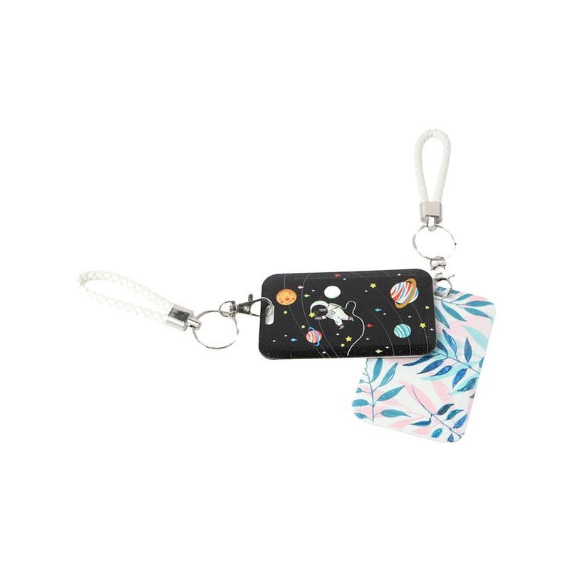 2 Pcs Kpop Photocard Holder Keychain Cute Cartoon Animal ID