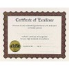 Great Papers! Ready-to-Use Certificates, Excellence, 11 X 8.5, Ivory/Brown/Gold Colors