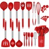 Silicone Cooking Utensil Set,Kitchen Utensils 26 Pcs Set,Non-stick Heat Resistant