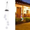 Solar Crystal Ball Wind Chimes Light 100LM IP45 Waterproof Decorative