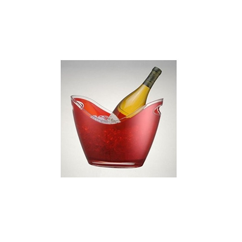 Prodyne Vino Gondola Wine Bucket, Red, 2 Bottle