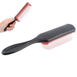 Cepillo para el Cabello Duradero de 9 Filas, Cepillo para Desenredar el Cabello Rizado de 9 Filas para Salón, Cepillo Portátil para Viajes con Nudos para el Cabello Rizado