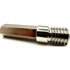 Pro-Graad Core Drill Bit Adapter 5/8"-11 Thread to 1/2" Hex Shank, 5/8-11 Male Drill Bit Adapter for Threaded Diamond Hole Saw Core Drill Bit (5/8"-11 Thread to 1/2" Hex Shank, 1)