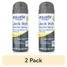 [2 Pack] Equate Powder Spray for Jock Itch Relief 4.6 Oz