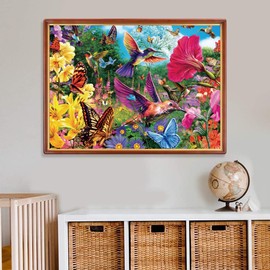 Puzzle for Adults 1000 Pieces Purple Hummingbird 70 x 50 cm Puzzles for Adults Educational Game Challenge Toy 1000 Pieces Puzzles for Adults Children