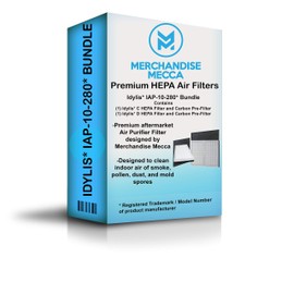 Merchandise Mecca Idylis IAP-10-280 Refresh Bundle - Includes Idylis C HEPA Filter and Pre-Filter, and Idylis D HEPA Filter and Pre-Filter