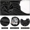 FEBSNOW Black Barber Cape with See Through Window and Neck