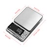 Home Digital Kitchen Scale 200g/0.01g‑1500g/0.1 High Accuracy USB Rechargeable Stainless
