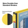 Staples 1-inch 3-Ring Better Binder, Yellow, 3/Pack (ST55846-CCVS)