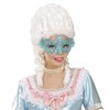 WIDMANN wid04701 ? Noblesse Lace Mask Blue Decorated with Glitter