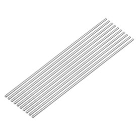 TOPPROS 300mm x 3mm 304 Stainless SteelSolid Round Bar Lathe bar Stock- Pack of 10