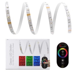 1 Meter LED RGB Strip Light kit 30 LEDs/m, IP20) including Controller + Remote Control + 3 A Power Supply