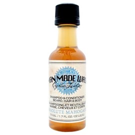 3-In-1 Man Made Wash - Absolute Mahogany by 18.21 Man Made for Men - 1.7 oz Shampoo, Conditioner and Body Wash