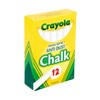 Crayola(R) Anti-Dust Chalk, (White) Box Of 12 Sticks