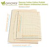 Unbleached Prefold Cloth Diapers by OsoCozy – 100% Cotton, Durable,