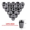 ER20 Collet Set, 15pcs Spring Collet Set Chuck Collet para