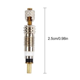 Presta Valve Core(12 PACK ) And 12 Anodized Alloy Presta Valve Caps For Tubeless Road & MTB Bike Works w/ Stan's, Vittoria, Continental, Kenda & MORE. No-Leak Replacement Presta and Schrader Valve Cor