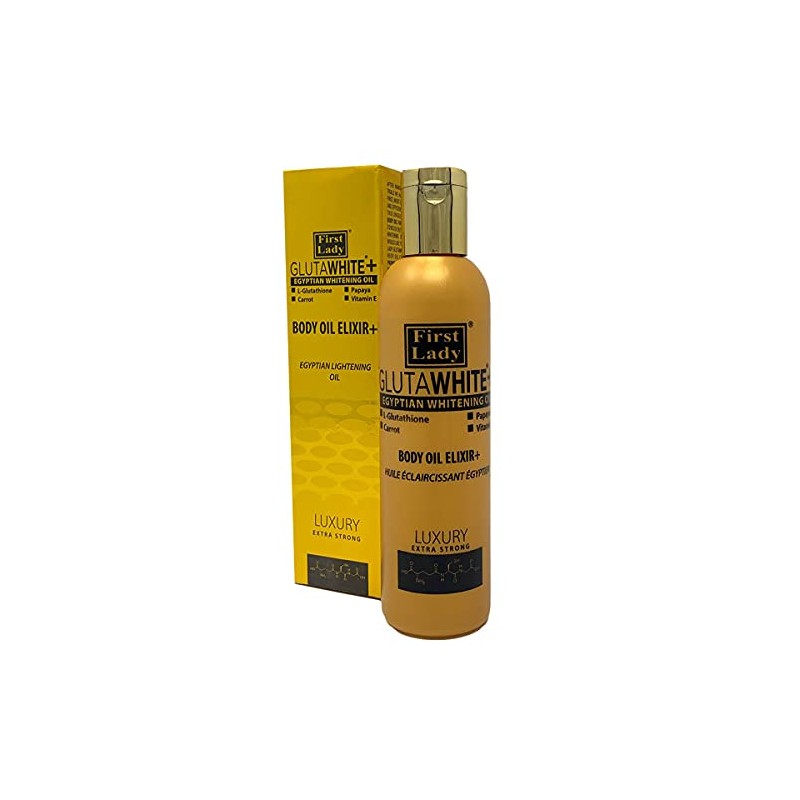 First Lady Glutawhite+ Egyptian Skin Brightening Elixir+ Body Oil 200ml