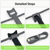 Cable Tie Bands, YOJOCK Storage Bands, Wire Storage, Adjustable Nynon
