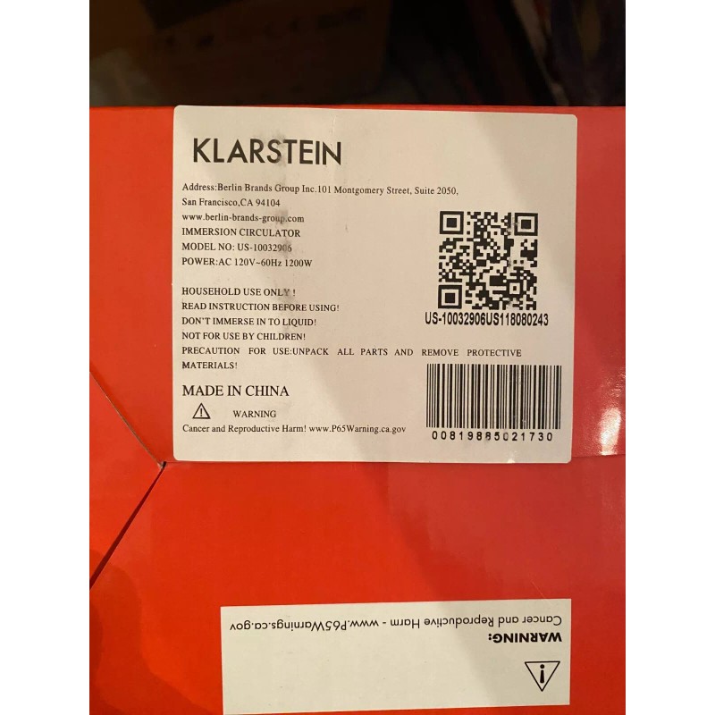 Klarstein US-10032906 Quickstick Flex Sous Vide Stick, Baton Sous Vide