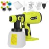 Paint Sprayer Compatible with Ryobi 18V Battery, 200W HVLP Spray