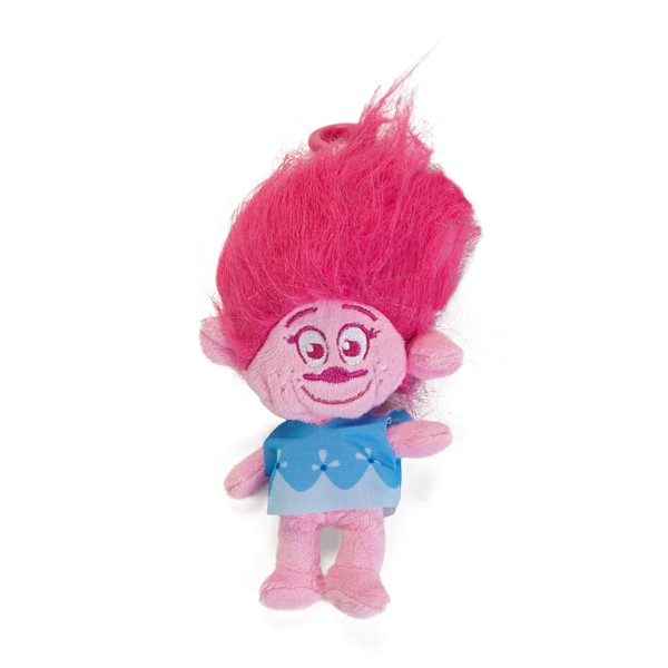 Accessory Innovations Trolls Poppy Backpack Plush Coin Clip Key Chain Toy Bag