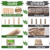 Tanbupu 230Pcs Wooden Dowels Assorted M6 M8 M10 Fluted Wood