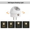 DEWENWILS Plug in LED Night Light Light Sensor 360° Rotating