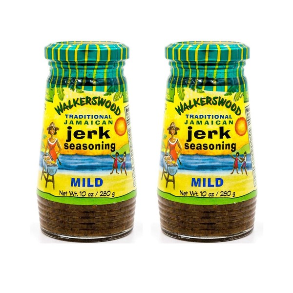 Walkerswood Traditional Jamaican Jerk Seasoning Mild (2 Pack, Total of 20oz)