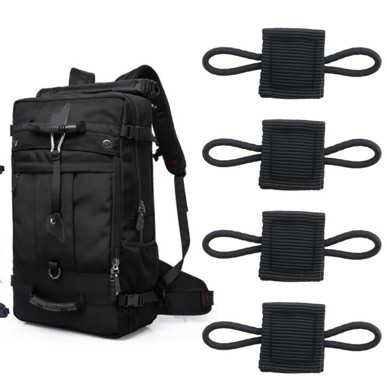 EMSea 10pcs Tactical Gear Holder Clip Elastic String-Buckle Compatible with
