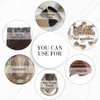 Richintol Wig Clips,32mm 9-Teeth I-Shape Extension Snap Clips for DIY