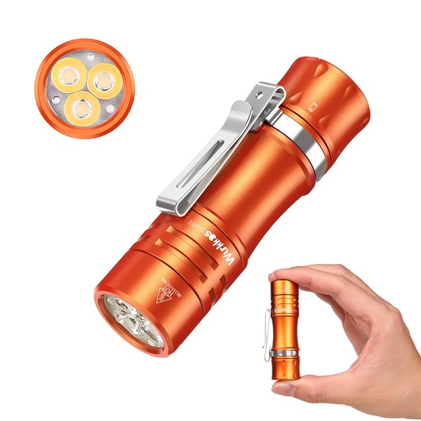 Wurkkos TS10 V2 Mini Torch LED, 1400 Lumens Small Torches