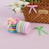 WRAPLA 10 Rolls Grosgrain Ribbon Set - 10mm Wide Striped