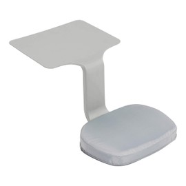 ECR4Kids The Surf Portable Lap Desk with Cushion, Flexible Seating, Light Grey