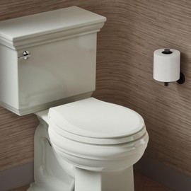 KOHLER 4639-RL-NY Cachet ReadyLatch Round Toilet Seat Soft Close, Dune