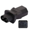 Aofan IEC 320 C8 2Pin Male to C13 3Pin Female