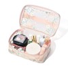 Francfranc Mesh Embroidery Vanity Pouch, Small, Pink