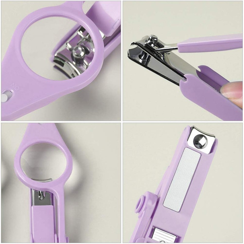 Nail Clippers with LED Light and Magnifier Nail Cutters Fingernails