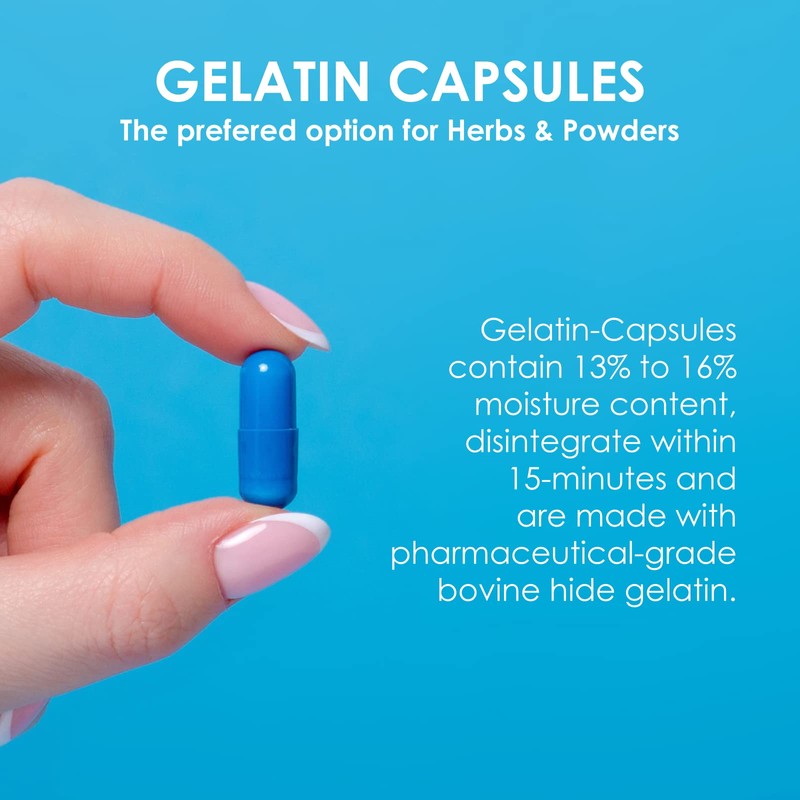 Capsuline Size 4 - Clear Empty Gelatin Capsules - 1000