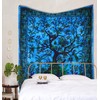 THE ART BOX Tapestry Turquoise Tree of Life Wall Hanging