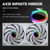 TZMRIT ST-ALL-IN-ONE ARGB PC Fan,Single Frame Fan Unit with Speed