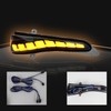 ZDEERAOTO LED Rear Side Mirror Light DRL Amber Sequential Turn