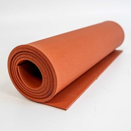 Silicone Sponge Rubber (.250" (1/4") Thick, 6" Wide x 6" Long (Sample) Flexible, Soft, high Rebound,Elastic, eco-Friendly, high tensile Strength Made to Last Material for high-Quality, Durable Rubber