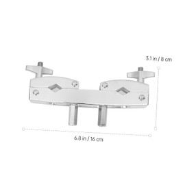 Kisangel Cowbell Extension Clip Durable Drum Cowbell Clamp Holder for Easy Installation Drum Kit Practical Connection and Cymbal Stands