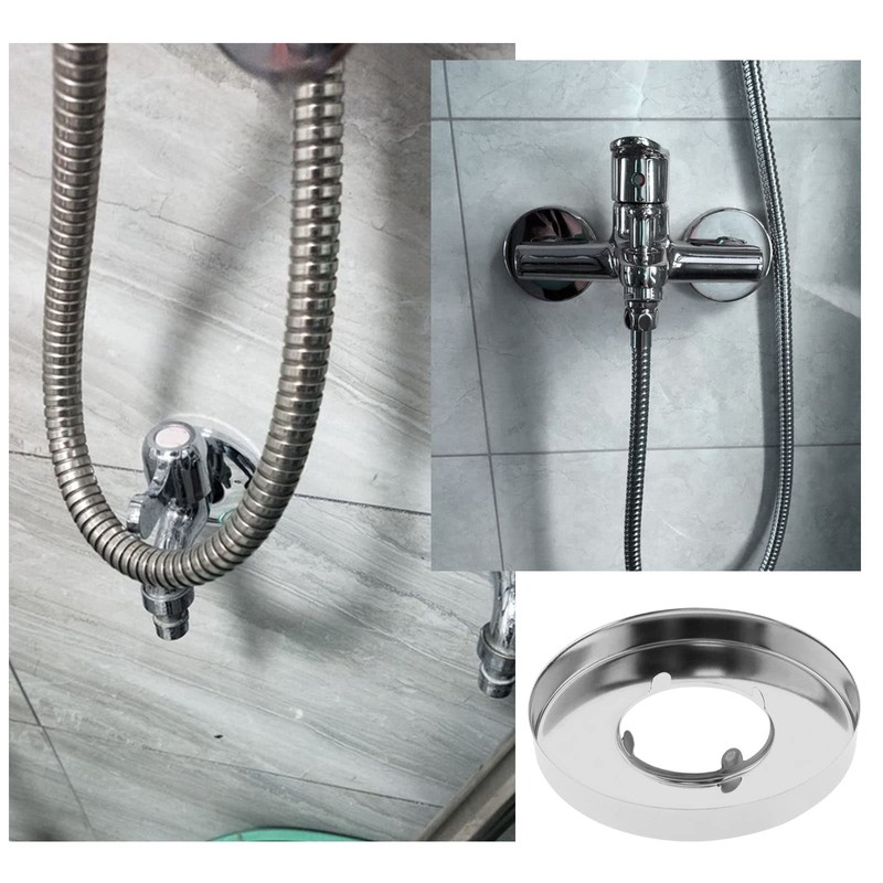 Be In Your Mind 4Pcs Shower Pipe Covers Replacement Chrome