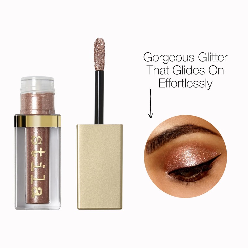 Stila Magnificent Metals Glitter & Glow Liquid Eye Shadow, Rose