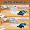 DHBY All-in-One Wireless Charger Dock - W001(White),Digital Clock, Night Light,